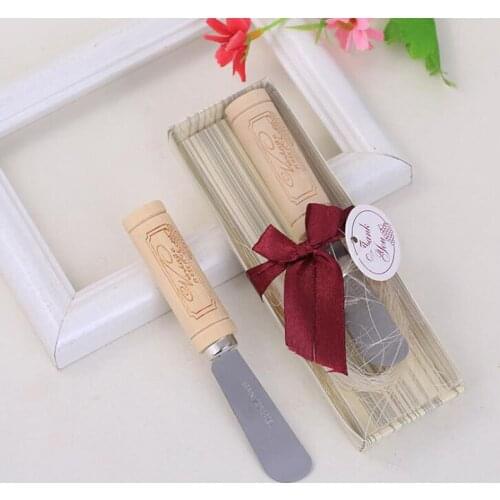 10pcs/lot Wedding Souveniers Mariage Party Favors Wood Mini Butter Knife Personalized Present For Guests Giveaways