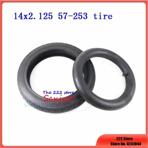 14 X 2.125 57-253 tyre tube kits fits Many Gas Electric Scooters and e-Bike 14 inch wheel Tires 14*2.125 tyre 14x2.125 tube
