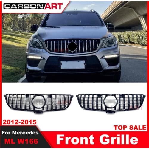 For ML Class W166 amg GT R grille Front Grille FOR Mercede-Ben 2012-2015 ML300 ML320 ML350 ml400 ML450 grille