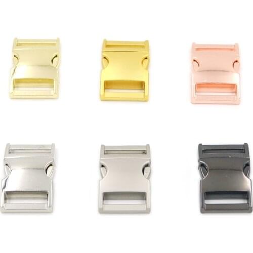 6pcs 20mm Mix 6 Colors Metal Release Buckles Clasps For Paracord Backpack Webbing Bracelets