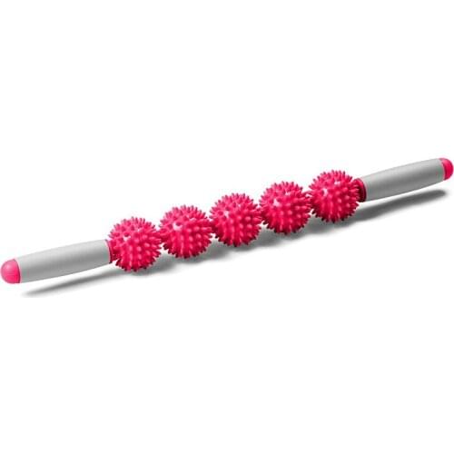 7 Color 5 Rounds Gym Muscle Massage Roller Yoga Stick Muscle Body Massage Relax Tool Muscle Roller Sticks with Point Spiky Ball