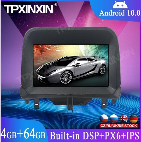 Octa Core PX6 Android 10 4G Car DVD Player GPS Map Navigation For Ford Tourneo Courier 2014-2016 Car Multimedia Player Car Radio