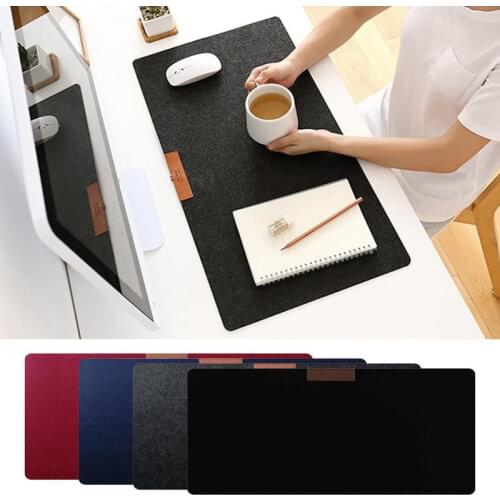 Large Office Computer Desk Mat Table Keyboard Big Mouse Pad Felt Laptop Cushion Desk Non-slip Mat Gamer Mousepad Mat 600*300mm