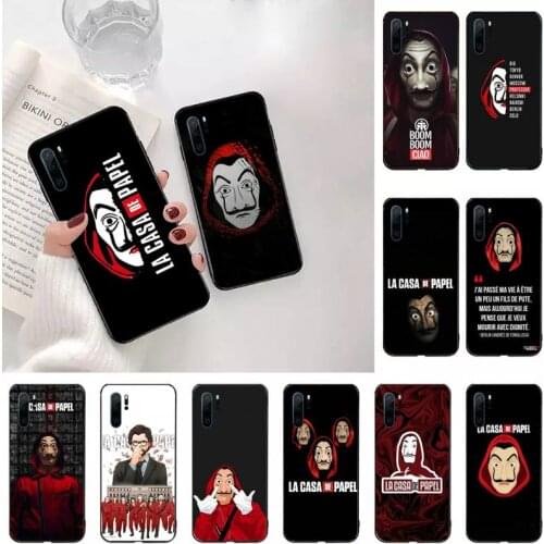 Spain TV Money Heist House Paper Phone Case For Huawei Mate 10 20 40 Lite Pro Nova 5t Honor 8a 8x 9x 20 10 10i