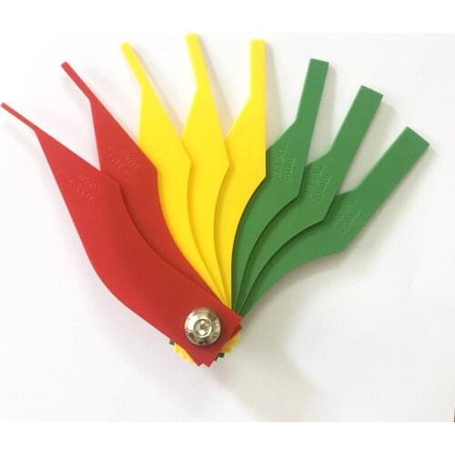 Hot 8 In 1 Brake Pad Measuring Tool Gauge Feeler Tester Scale Lining Thickness Wear Meter Thickness Gauge Handy Measuring