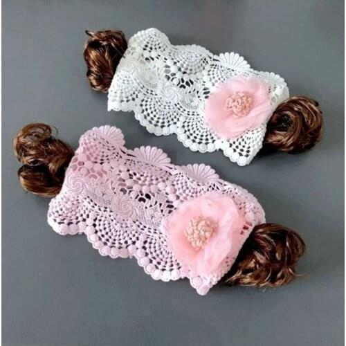 W3JF Creative Baby Girl Headband Bangs Curly Wig Hairband for Toddler Infant Photography Props Hair Accessory