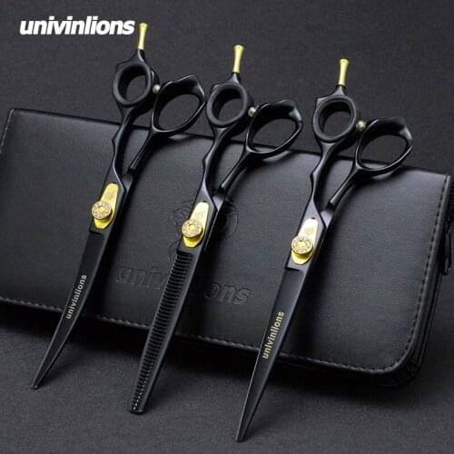 7" Pet Dog Gromming Scissors Kit Pet Cutting Scissors for Dog Animails Cat Straight & Thinning & Curved Scissors Stainless Steel