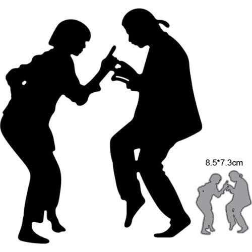 Couple Playing Metal Cutting Dies Cut Die Mold Scrapbooking dies Decoration Paper Craft Embossing Dies New For 2021 Stencil dies