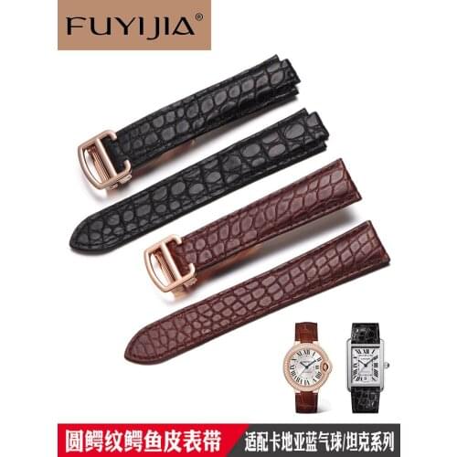 New Men Women Crocodile Skin Strap Folding Buckle Genuine Alligator Watch Band 14MM 16MM 18MM 20MM 22MM Waterproof Leather Bands