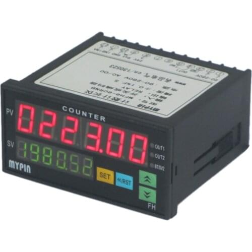 MYPIN Counter Mini Length Batch Meter 1 Preset Relay Output Count Meter Practical Length Meter 90-260V AC/DC the Hours Machine