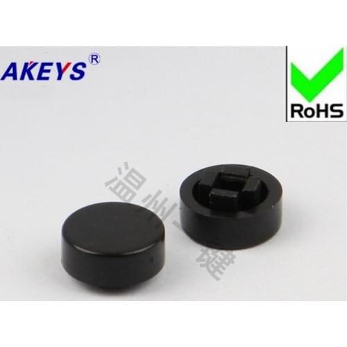 100 pcs A44 touch switch hat black red round keystroke cap 6* 6 * 7.3