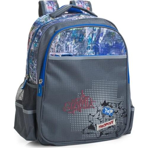 Skpat Collectables Belgrade Backpack Child School Quilted Polyester Color Grey 53904