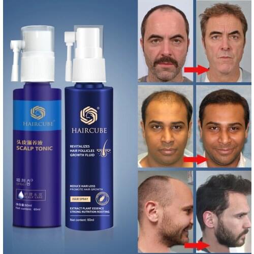 HAIRCUBE Anti Hair Loss Essential Oil Hair Growth Spray For Men Women Hair Regeneration Repair Nourishing Soften Hair Liquid
