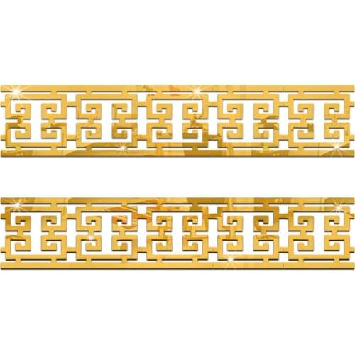 JM008 Waistline Crystal Mirror Wall Sticker Acrylic Stereo Wall Sticker Bedroom Living Room Decoration