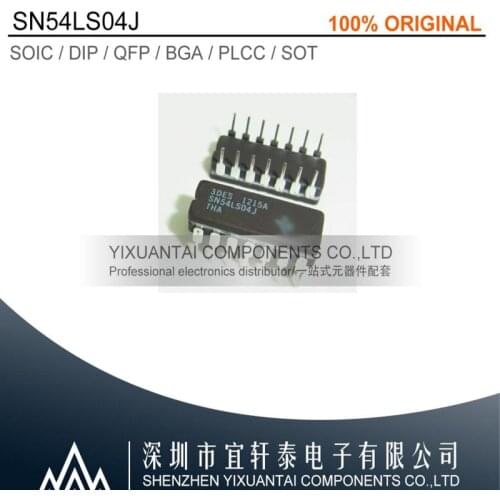 1pcs/lot 10pcs/lot 50pcs/lot Free shipping 100% original SN54LS04J SN54LS04 DIP14