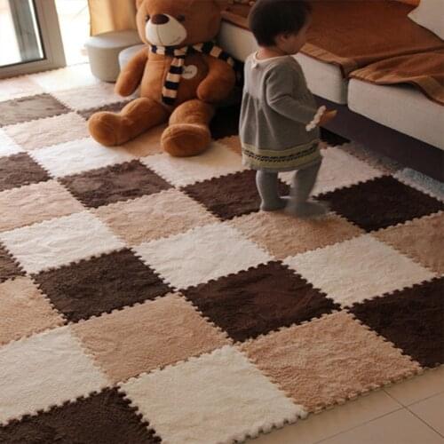 10Pcs/Lot Children EVA Foam Developing Mat Puzzle Carpet Plush Baby Play Mat For Kids Soft Floor Rug Game Crawling Play Mat