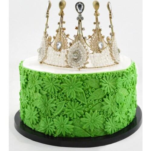 3D flowers texture lace silicone mats Flower fondant silicone mold decoration cake birthday party cake molds