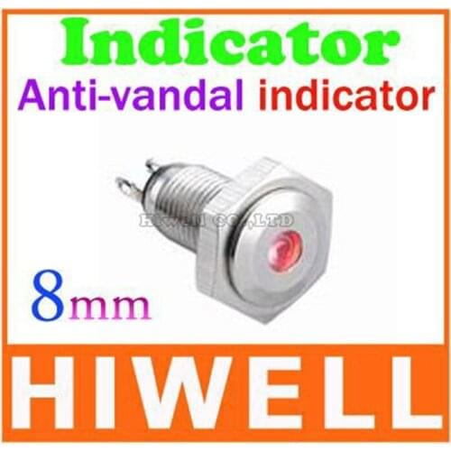 Anti-vandal metal indicator 8mm, 100% quality products, good sales