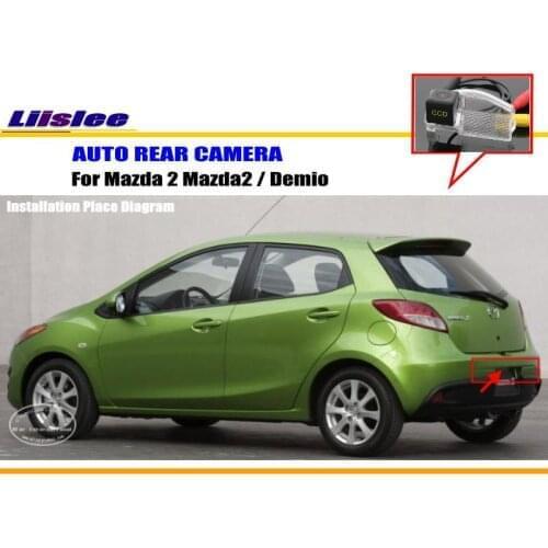 Car License Plate Light Camera Rear View Camera For Mazda 2 Mazda2 Demio 2007~2012 2013 2014 HD CCD Reverse Camera
