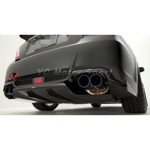 Car Accessories Carbon Fiber VS Style Rear Diffuser with Side Fin Fit For 2011-2014 Impreza GVB STI Wide Body Ver. Rear Diffuser