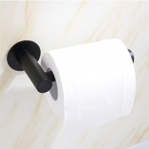 Kitchen Roll Paper Self Adhesive Wall Mount Toilet Paper Holder Stainless Steel Bathroom Tissue Towel Accessories Rack Holders