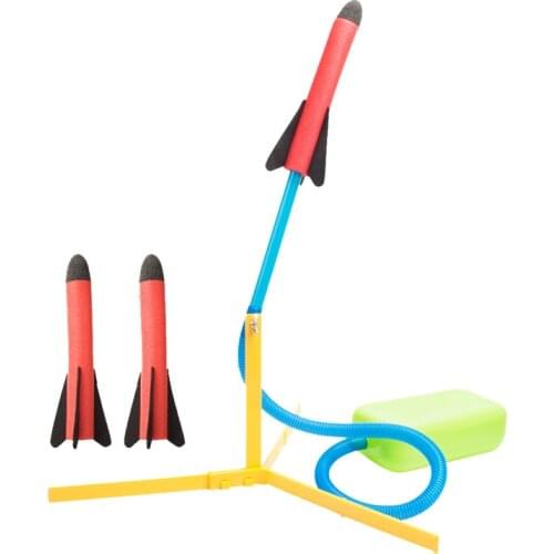 Rocket Toy Stomp Rocket Kids Outdoor Toys Pedal Rocket Gun Power Launcher Rocket Extreme Sky-Scraping Stomp Launch Action