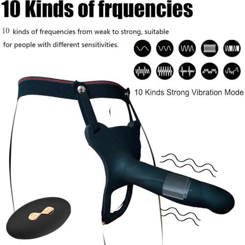 Strap on Dildo Vibrator Erotic Adult Sex Toys For Couples Remote Control Vibrating Dildo Erection Clitoris Stimulator Sex Toys