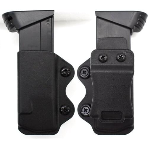 IWB Magazine Pouch Kydex Holster Carrier for Glock 17 19 22 23 26 27 31 32 43 Pistols Airsoft Concealed Carry Belt Clip Mag Case