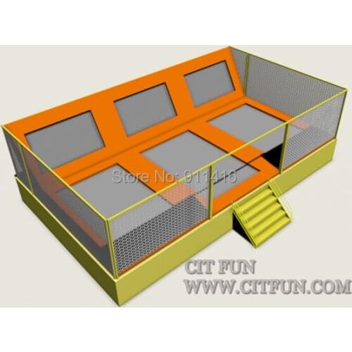 Customized design amusement indoor trampoline park and CE approval