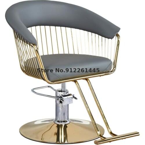 Sturdy And Durable Barber Shop Chair Hair Salon Special Net Red Disc High-grade Lifting Rotating Hair Cutting Hairdressing Chair