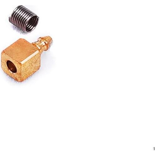 Brass Pipe Tube Welding Parts Nozzle Straight Bend Nozzle for Excavator Truck Model Hydraulic Parts