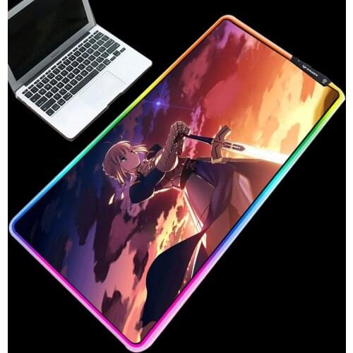 Mairuige Sword Girl RGB large size USB mouse pad multi-size selection suitable for CSGO DOTA2