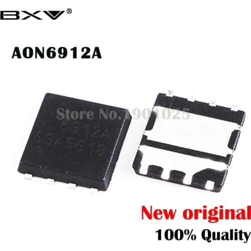 5pcs AON6912A AO6912A 6912A QFN-8 MOSFET new original