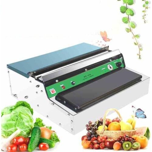 New 220V Stainless Steel Food Film Wrapping Wrapper Supermarket Packing Use