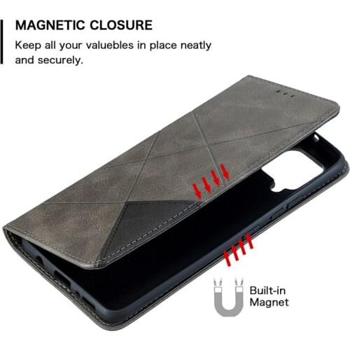 New Style For Funda Samsung A12 Case on For Samsung Galaxy A12 A 12 SM-A125F Coque Luxury Magnetic Wallet Stand Leather Phone Co