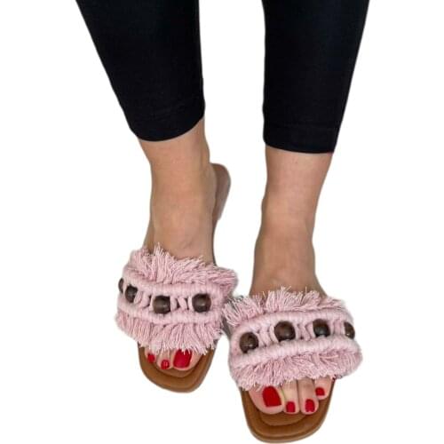 Makrome Slippers, Handmade Macrame Sandals, Bridal Slipper, Beach Sandals, Boho Sandals, handmade Slippers Flat Shoes