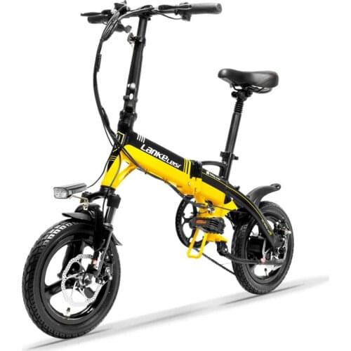 Lithium Battery 14 Inch Ultralight Mini Hidden Battery Moped Adult Electric Bicycle