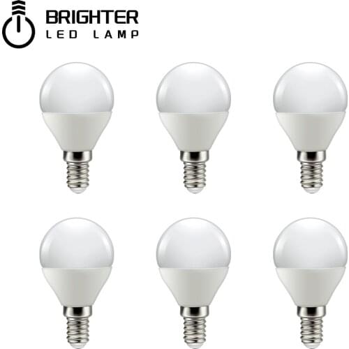 LED Bulb for Home Decoration Office G45 5W E14 E27 Lampada 6pcs/lot 220V-240V LED Lamp Bombillas