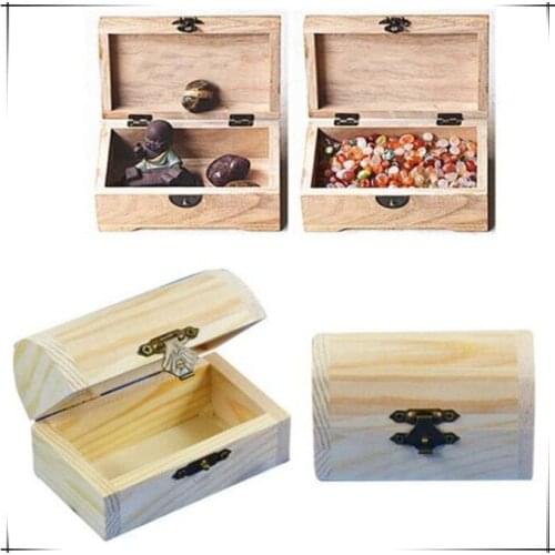 Vintage Wooden Storage Box Container Storage Jewellery Keepsake Chest Trinket Personalized Gift Chest Personalized Metal Lock