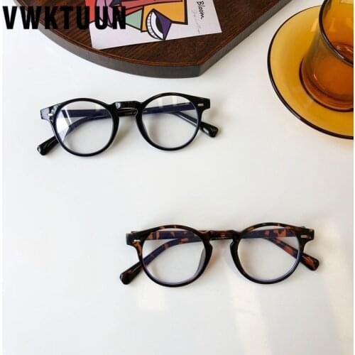 VWKTUUN Round Glasses Frames Anti Blue Light Glasses Women Optical Eye glasses Men Blue Light Blocking Glasses Computer Glasses