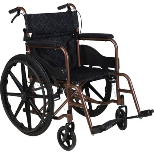 Weosa Wheelchairs Adjustable hand push portable shock absorption wheelchair