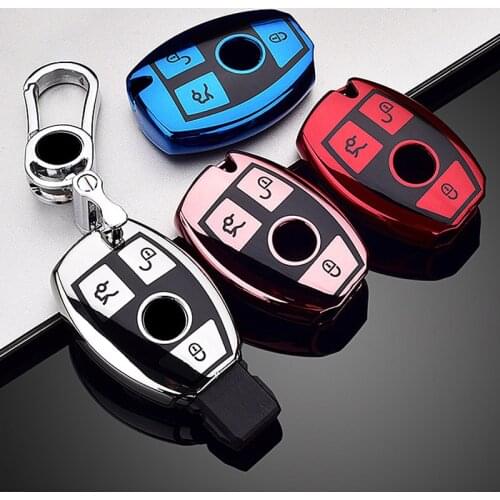 1x Soft TPU Key Case Cover Key Case Protective Shell For Mercedes Benz A B R G Class GLK GLA W204 W251 W463 W176 Key Cover
