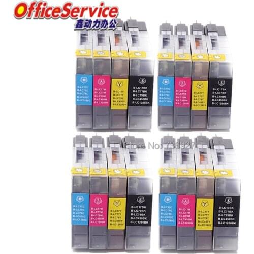16X LC12 LC40 LC71 LC73 LC75 LC1220 LC124 Compatible Ink Cartridge For Brother DCP-J525N J540N J740N J925N J525W J725D printer