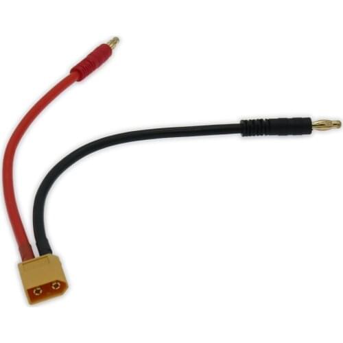 1x 150mm Female Xt60 Plug And Gold-Plated Male 4.0 Banana Silicone Cable 12awg For Lipo Battery Charger XC0013 RCAWD