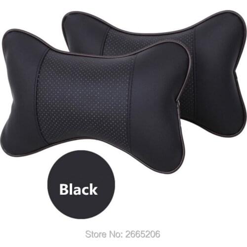 Car Headrest Pillow Seat Cushion PU Leather Soft Perforating Design for BMW e46 e90 e39 f30 f10 e36 e60 x5 e53 f20 accessories