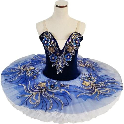 Children Professional Ballet Tutu For Kids Girls Swan Lake Ballet Dance Clothes Adult Pancake Ballerina Figure Skating Dress