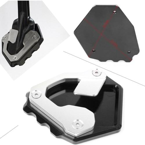 CNC Motorcycle Kickstand Foot Side Stand Extension Pad Support Plate For HONDA CRF1000L 2015 2016 2017 Aluminum