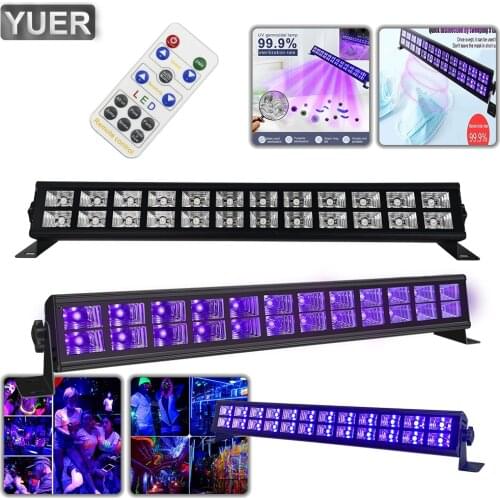 24X3W Disco Lights UV Violet Black Lights Dj Lights Par LED Lamp For Party Wedding Events Lighting Stage Laser Projector Lights