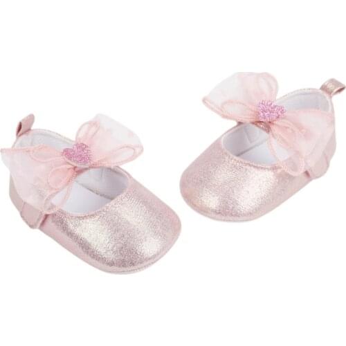 Infant Toddler Baby Girl PU Leather Princess Shoes Bowknot soft sole non-slip First Walkers Spring Summer Baby Shoes