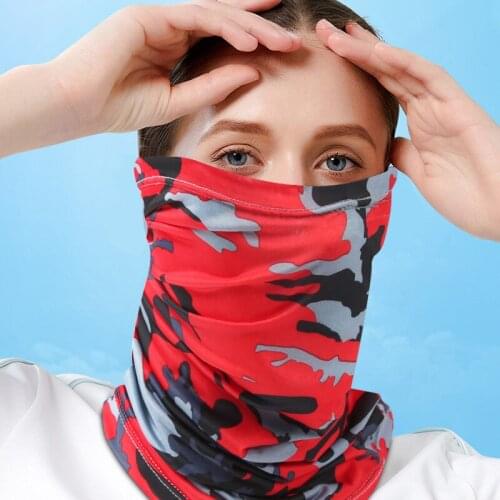 Summer outdoor ice silk sunscreen Bib motorcycle neck cover sports magic scarf riding mask